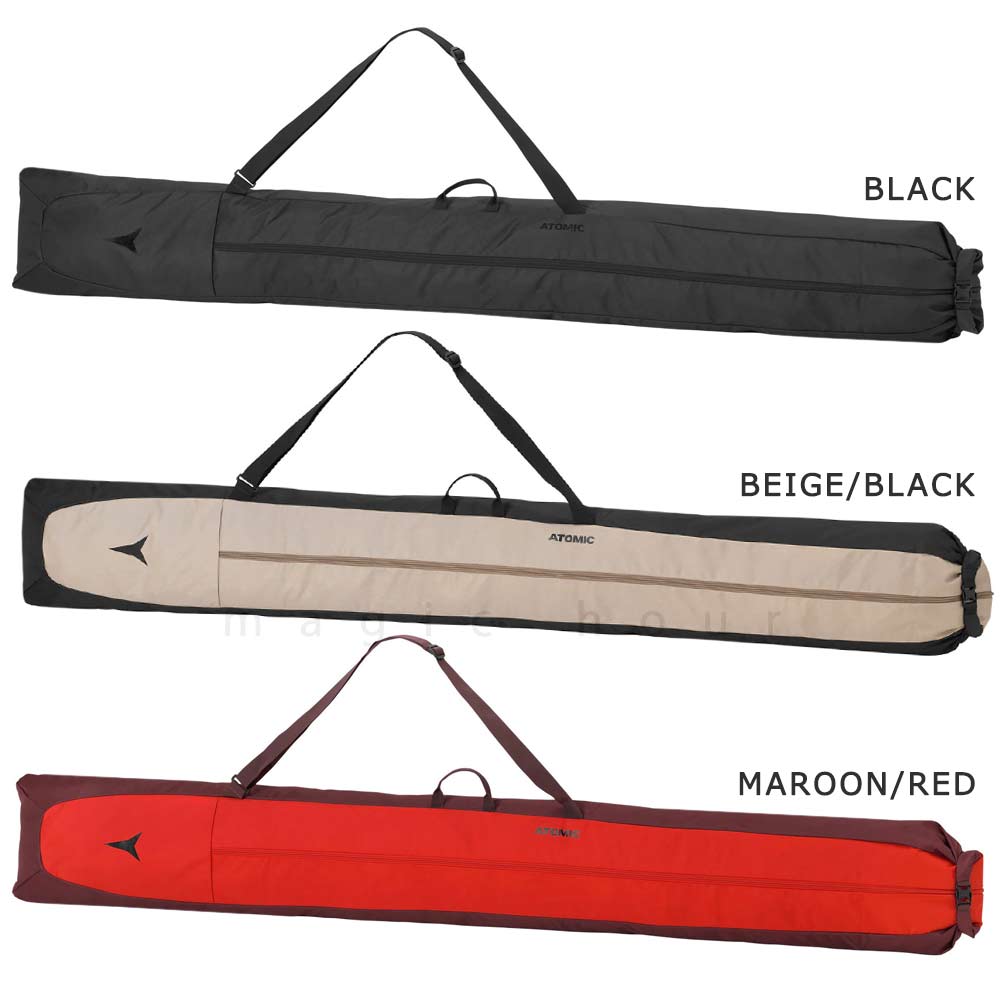 スキー ケース 板 バッグ スキー板 ケース 1台用 ストック シングル スキーバッグ キャリーケース 収納 ブランド メンズ レディース お洒落 黒 SKI BAG 205cm ATM-SKBG-26SKISLVE-BBK-AL5053630 ATOMIC(アトミック) 4