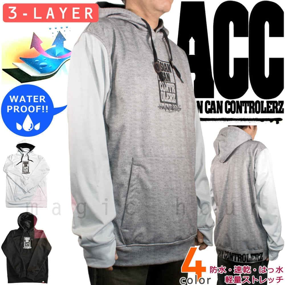 ACC-19MIDPUL-SQUAR-BLK-L : コーチジャケット・撥水パーカー