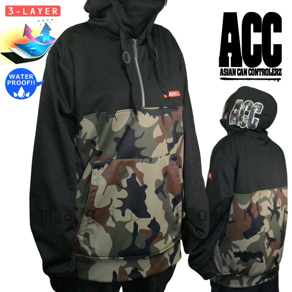 ACC-20MIDHALF-RIZE-BLKCAMO-L : コーチジャケット・撥水パーカー