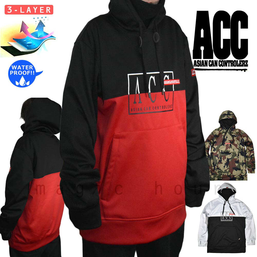 ACC-20MIDPUL-GENRL-BLKRED-L : コーチジャケット・撥水パーカー
