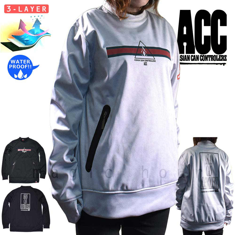 ACC-21CREW-SQUARE-BLK-L : コーチジャケット・撥水パーカー