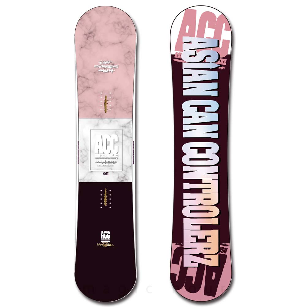 スノーボード 板 レディース 単品 2021 ACC エーシーシー CAN-S グラトリ ハイブリッド イージー キャンバー ボード パーク かわいい 黒 ピンク お洒落 ACC-BOARD-21CAN-S-139 ACC(エーシーシー) 3