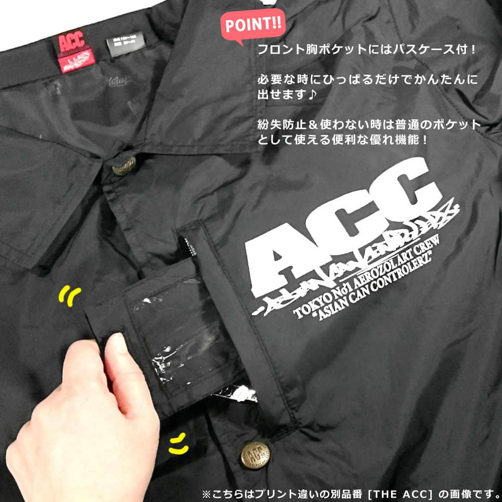 スノーボード ウェア コーチ ジャケット 上 メンズ レディース 撥水 パーカー スノボ ウエア 防水 防風 ロゴ バックプリント ACC エーシーシー CROSS ACC-COACH-18CROSS-BLK-L ACC(エーシーシー) 2