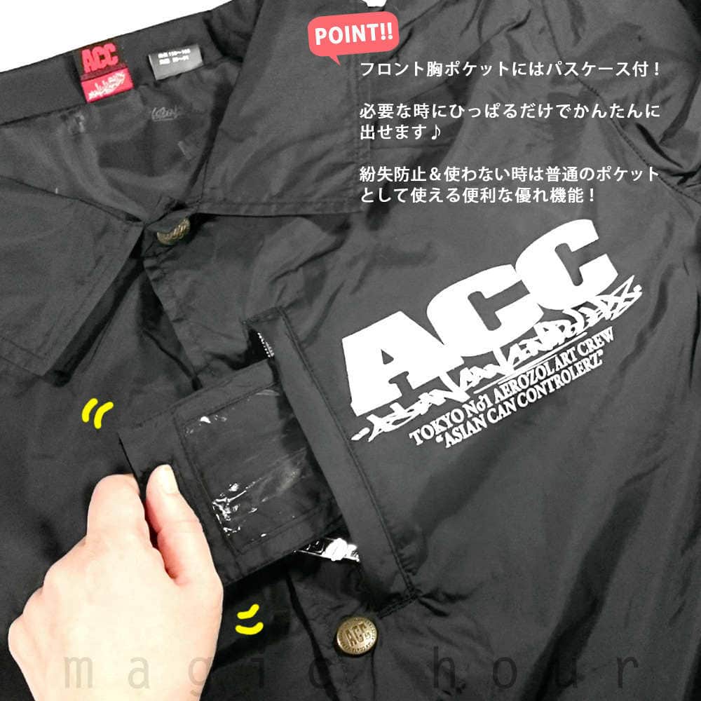 スノーボード ウェア コーチ ジャケット 上 メンズ レディース 撥水 パーカー スノボ ウエア 防水 防風 ロゴ バックプリント ACC エーシーシー THE ACC ACC-COACH-18THEACC-BLKCAMO-L ACC(エーシーシー) 2