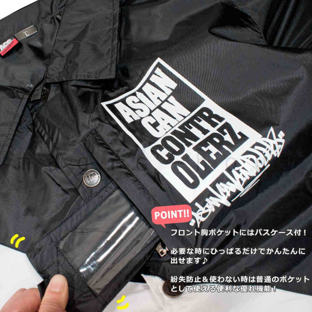 スノーボード ウェア コーチ ジャケット 上 メンズ レディース 撥水 パーカー スノボ ウエア 防水 防風 ロゴ バックプリント ACC エーシーシー TWIN ホワイト ACC-COACH-19TWIN-WHTBLK-L ACC(エーシーシー) 2