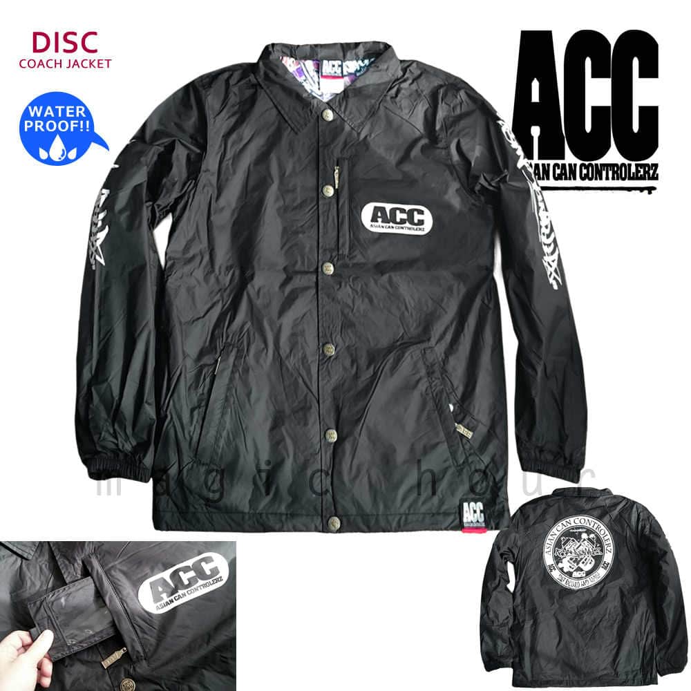 ACC-COACH-DISK-BLKWHT-L : コーチジャケット・撥水パーカー