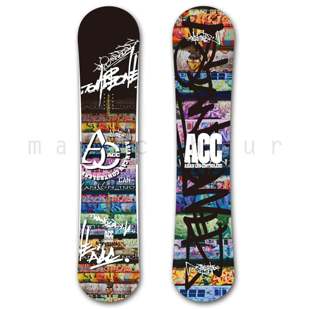 スノーボード 板 メンズ レディース スノボー 2点 セット 2019 ACC エーシーシー CAN ロッカー ボード グラトリ ツインチップ 初心者 黒 ブラック ACC-BOARD-19CAN-SET2-139 ACC(エーシーシー) 1