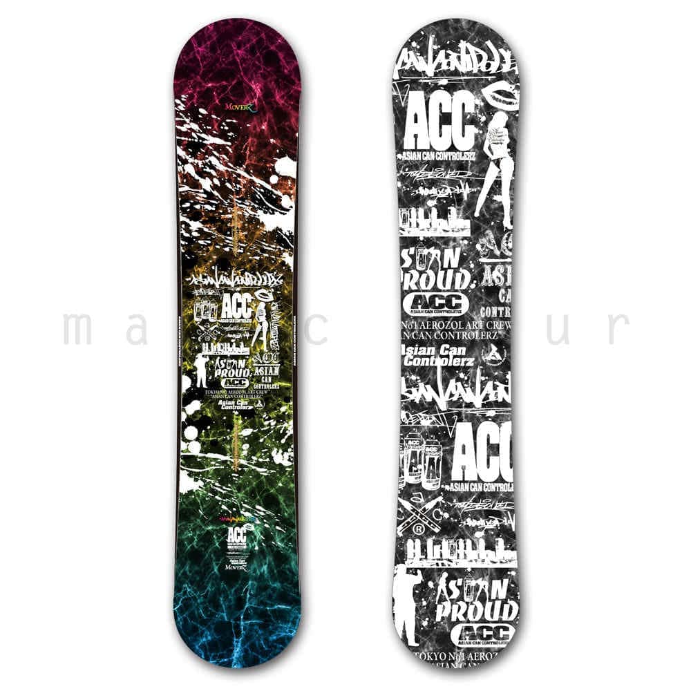 スノーボード 板 メンズ レディース スノボー 2点 セット 2019 ACC エーシーシー MOVERZ ダブルキャンバー ボード グラトリ ツインチップ 初心者 黒 ブラック ACC-BOARD-19MOVERZ-SET2-138 ACC(エーシーシー) 1