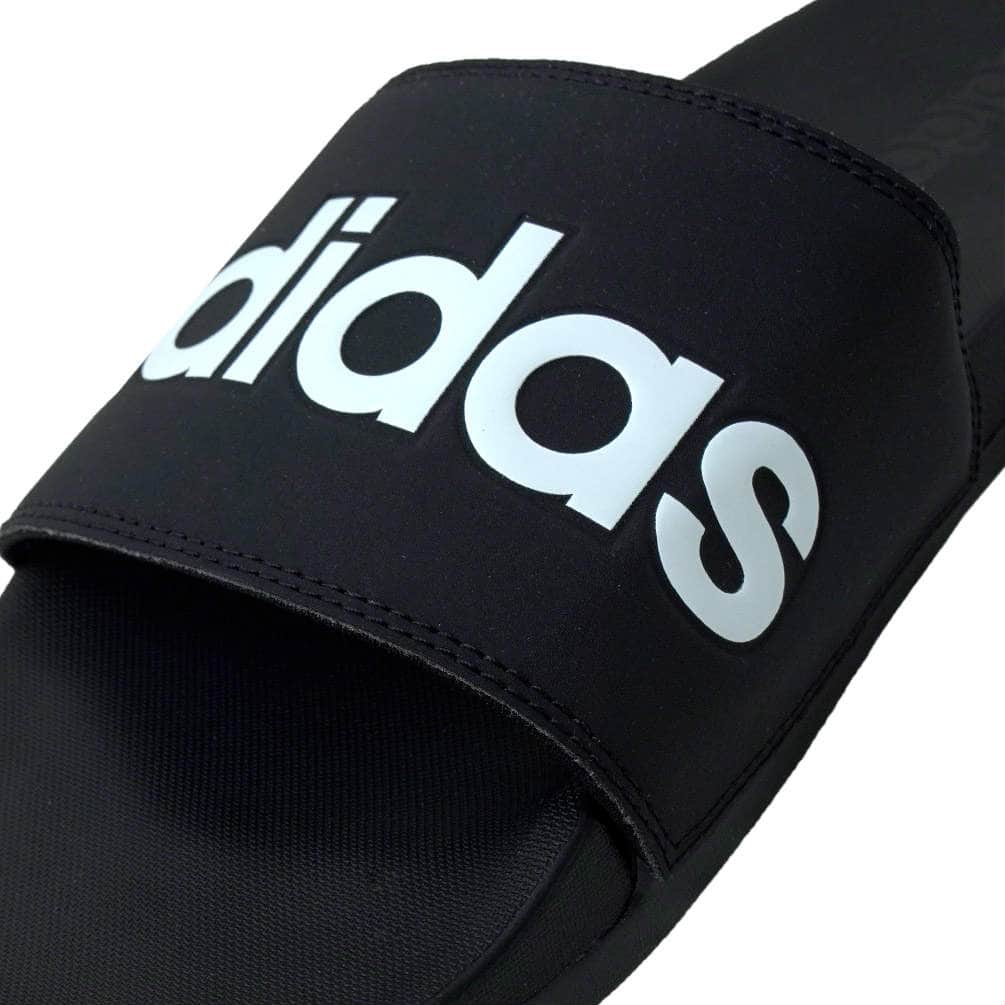 アディダス ADIDAS サンダル メンズ ビーチサンダル スリッパ おしゃれ スポーツサンダル シャワーサンダル ブランド ロゴ 無地 黒 ブラック 痛くない ボーダー ADISAND-LINER-BLK-B42207-255 adidas(アディダス) 3