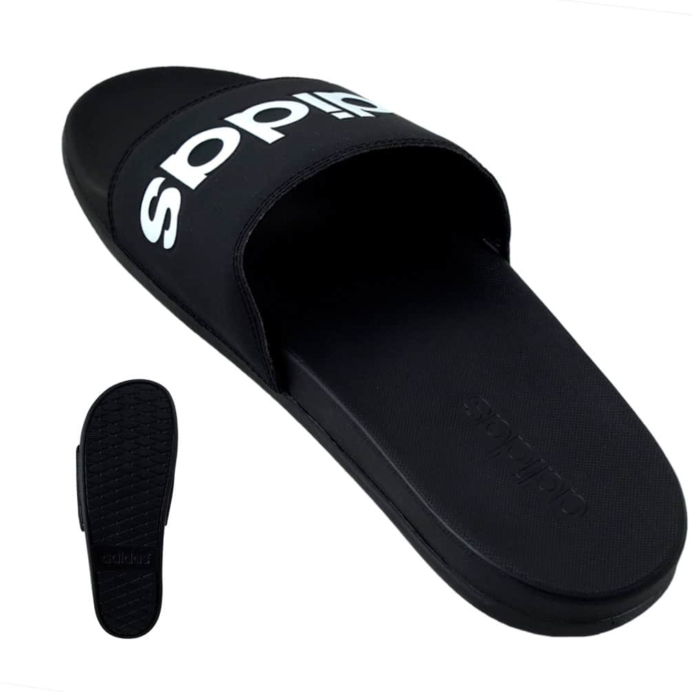 アディダス ADIDAS サンダル メンズ ビーチサンダル スリッパ おしゃれ スポーツサンダル シャワーサンダル ブランド ロゴ 無地 黒 ブラック 痛くない ボーダー ADISAND-LINER-BLK-B42207-255 adidas(アディダス) 4