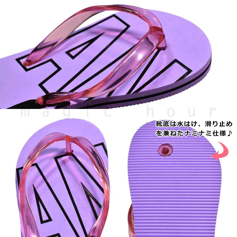 送料無料 子供 ビーチサンダル サンダル キッズ ジュニア ANAP アナップ 定番 おしゃれ かわいい ブランド ビーサン こども 女の子 プール 水泳 ピンク ブラック 黒 U-AN-232701-SANDAL-BLACK-18 ANAP 1