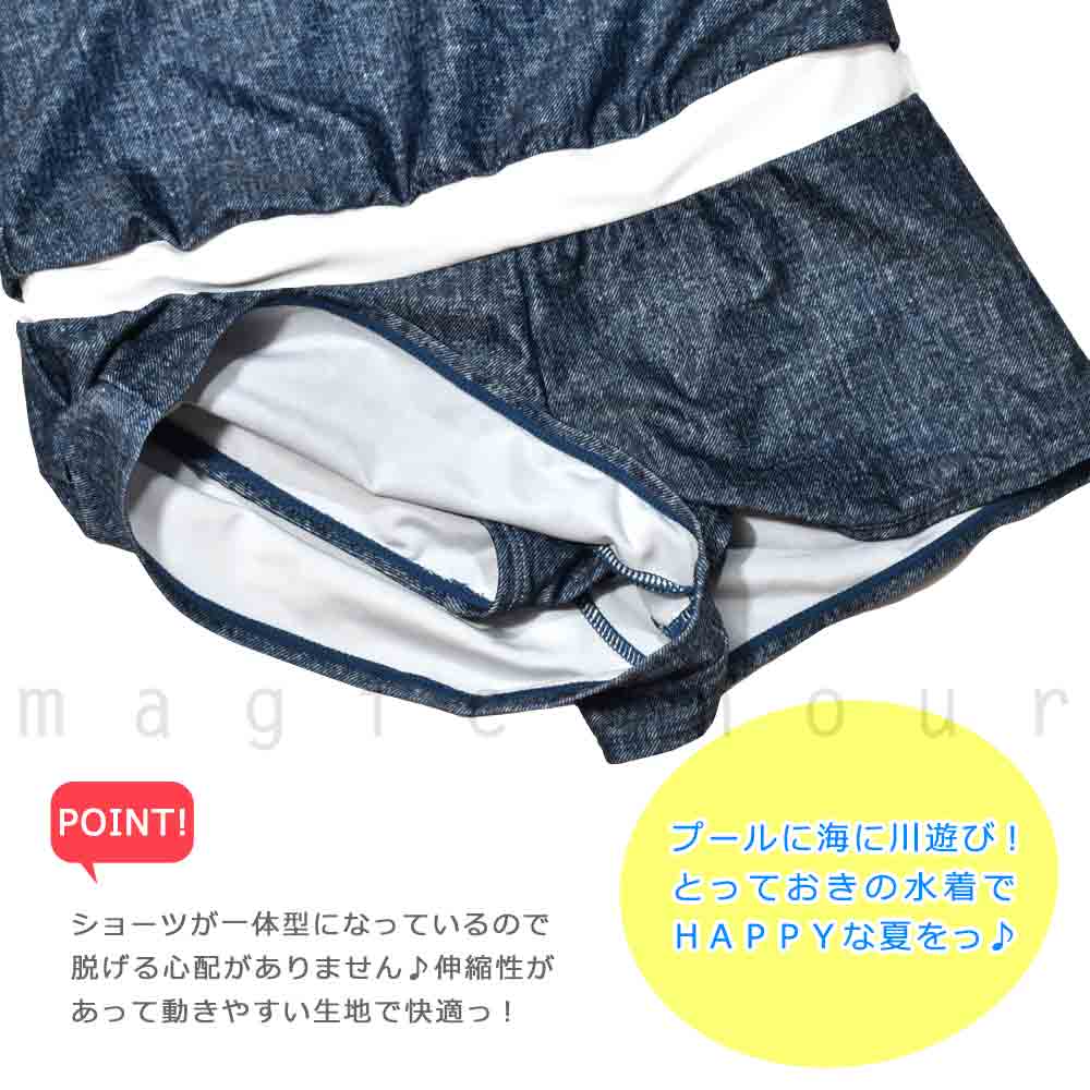 水着 子供 女の子 タンキニ ガールズ スイムウェア ANAP アナップ T付き 3点 セット ジュニア ブランド お洒落 かわいい 140cm 150cm 160cm パープル イエロー AN-362851-22GIRLSW-BLACK-140 ANAP 2