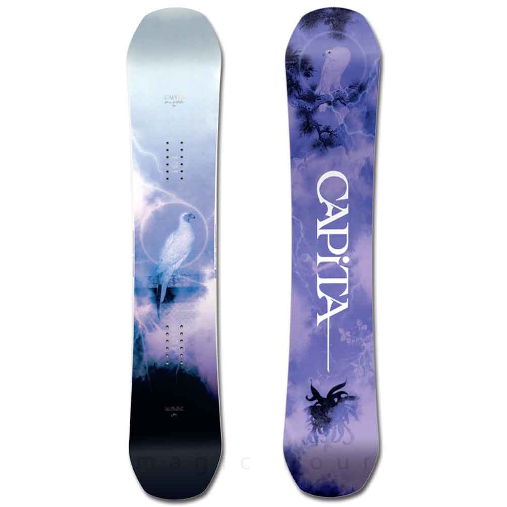 スノーボード 板 レディース 単品 2024 CAPITA キャピタ BIRDS OF A FEATHER オールラウンド グラトリ ハイブリッド キャンバー ボード パーク お洒落 パープル BP-CPSB-24BIRDSOAF-140 CAPiTA(キャピタ) 4