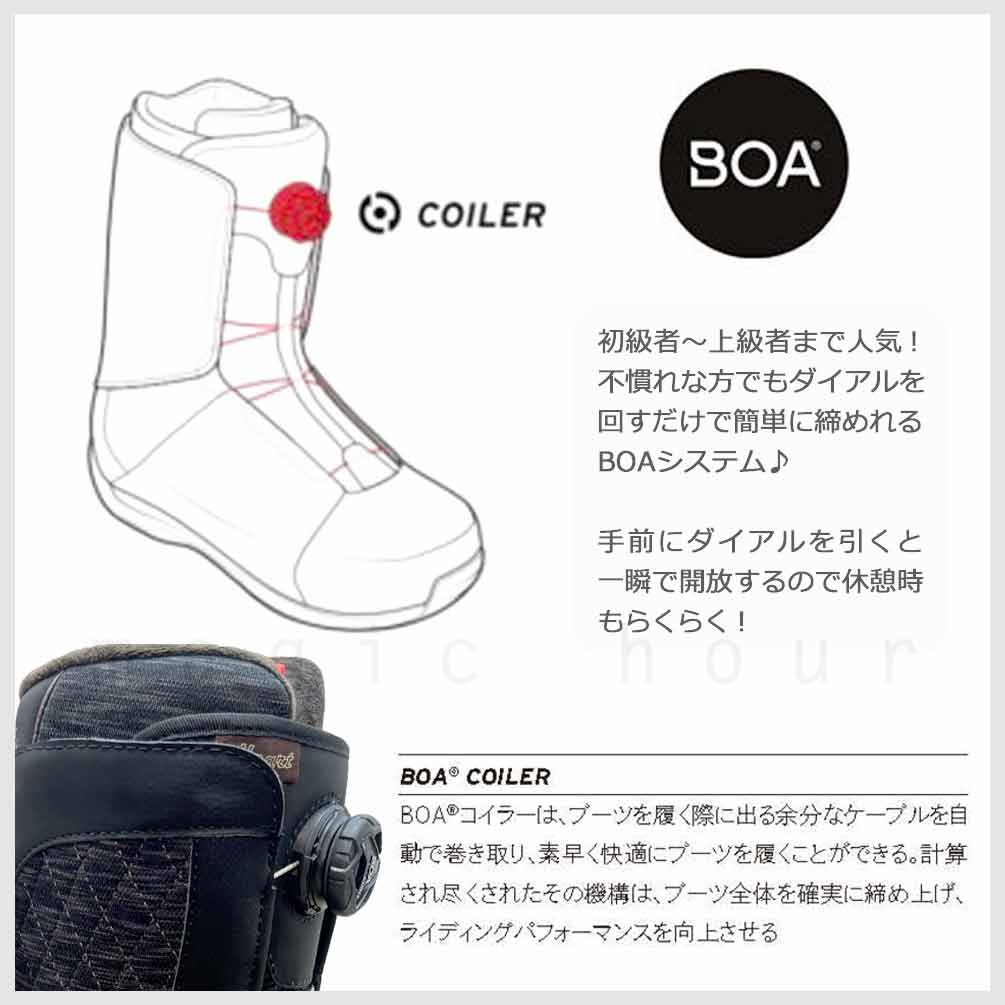 スノーボード ブーツ BOA レディース HEAD ヘッド HEART LYT BOA ダイヤル ダイアル式 23-24 2024モデル 小さいサイズ 22.5 - 25.5cm 黒 ブラック お洒落 BP-HDBOT-24HEARTB-BLACK-225 HEAD(ヘッド) 2