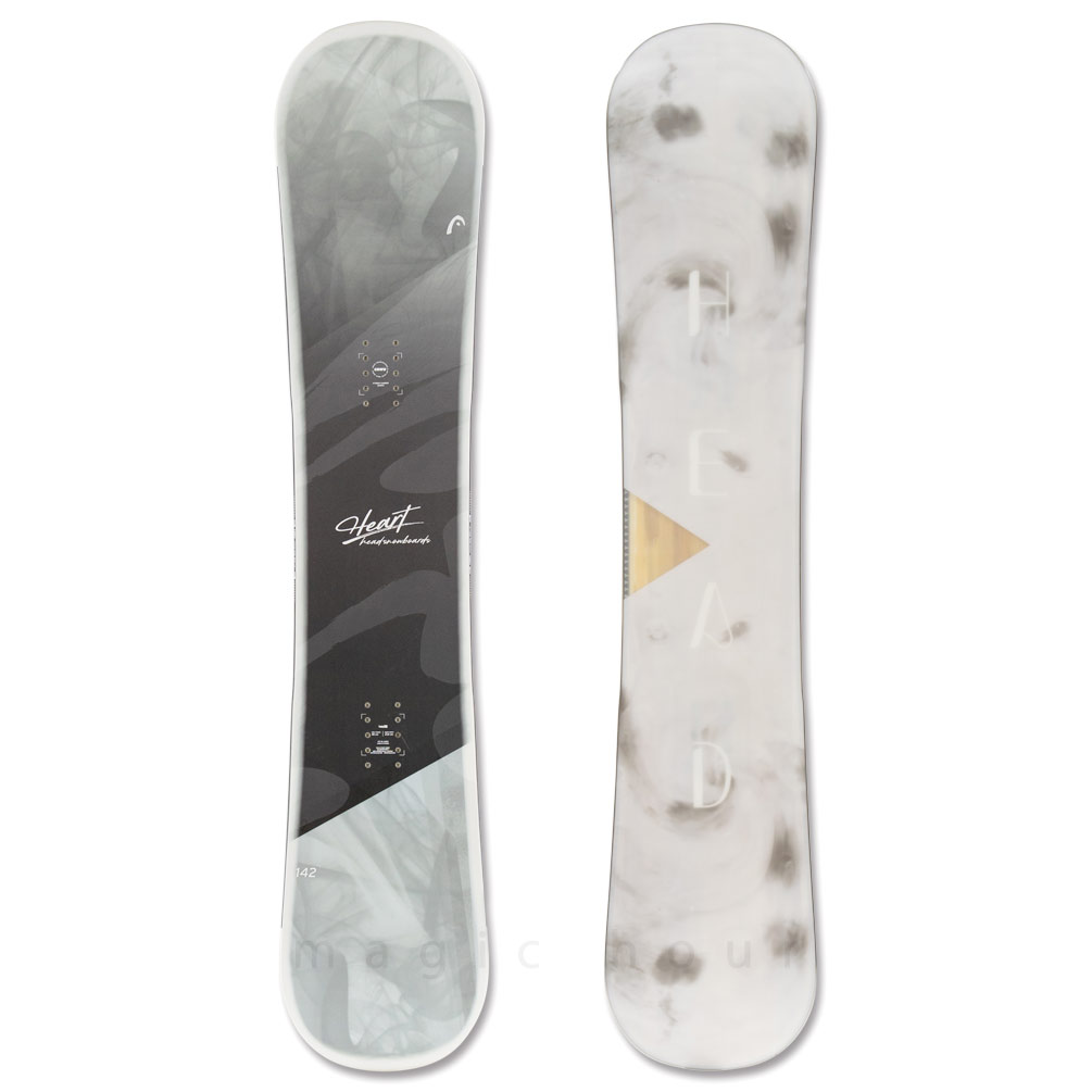 スノーボード 板 レディース 単品 head ヘッド HEART 2026モデル スノボー 初心者 ハイブリッド キャンバー ボード ブランド ガールズ お洒落 かわいい グレー BP-HDSB-26HEART-138 HEAD(ヘッド) 5