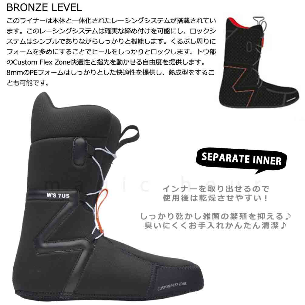 スノーボード ブーツ レディース NIDECKER ナイデッカー カスケード CASCADE W ダイヤル ダイアル式 24-25 ソフトフレックス 22cm - 25.5cm 黒 ブラック 女性 BP-NDBOT-25CASCADW-BLACK-22 NIDECKER(ナイデッカー) 3