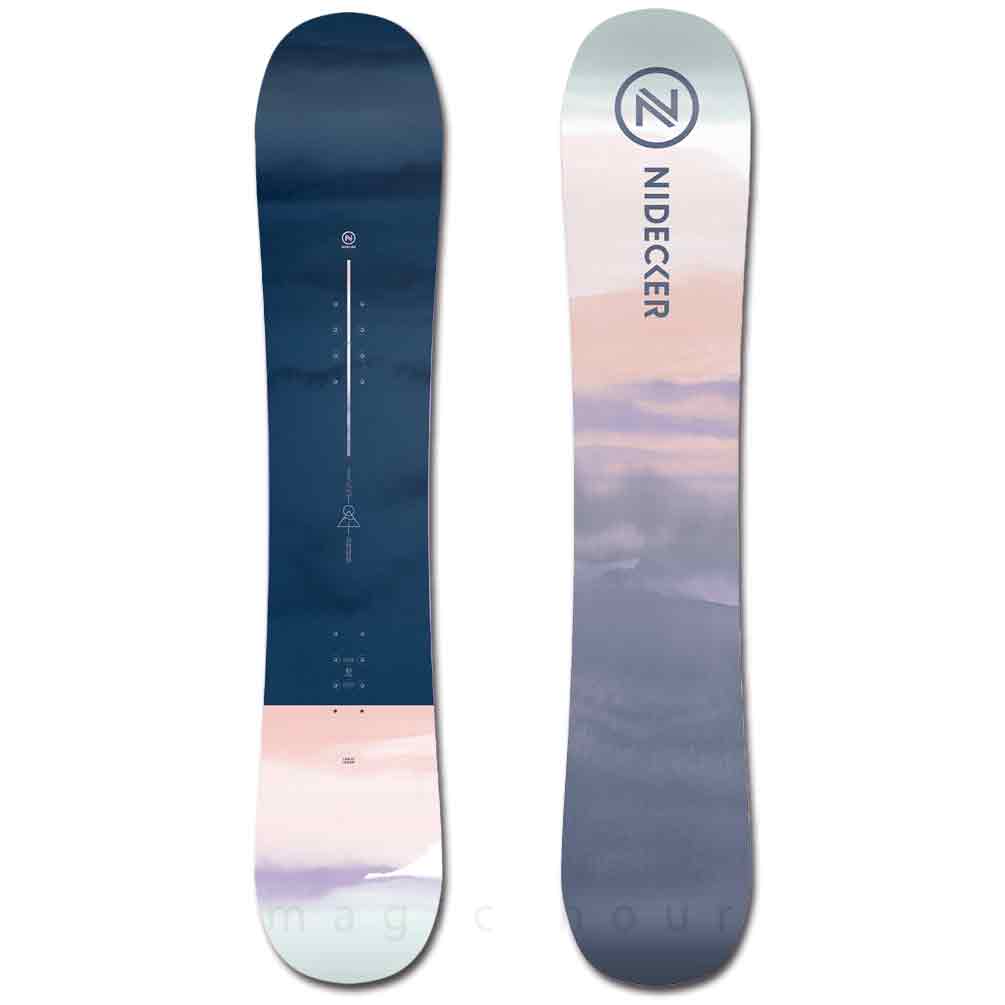 スノーボード 板 レディース 単品 NIDECKER ナイデッカー ORA 2025 スノボー 初心者 ハイブリッド キャンバー ボード Wロッカー ブランド 青 ピンク お洒落 BP-NDSB-24ORA-139 NIDECKER(ナイデッカー) 5