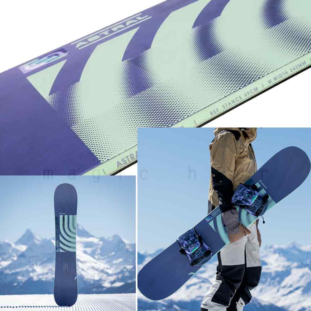 スノーボード 板 レディース 単品 NIDECKER ナイデッカー ASTRAL 2026 スノボー 初心者 ハイブリッド キャンバー ボード ブランド 白 紫 パープル お洒落 BP-NDSB-26ASTRAL-139 NIDECKER(ナイデッカー) 2