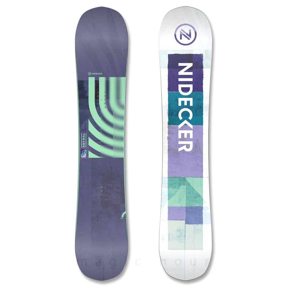 スノーボード 板 レディース 単品 NIDECKER ナイデッカー ASTRAL 2026 スノボー 初心者 ハイブリッド キャンバー ボード ブランド 白 紫 パープル お洒落 BP-NDSB-26ASTRAL-139 NIDECKER(ナイデッカー) 5