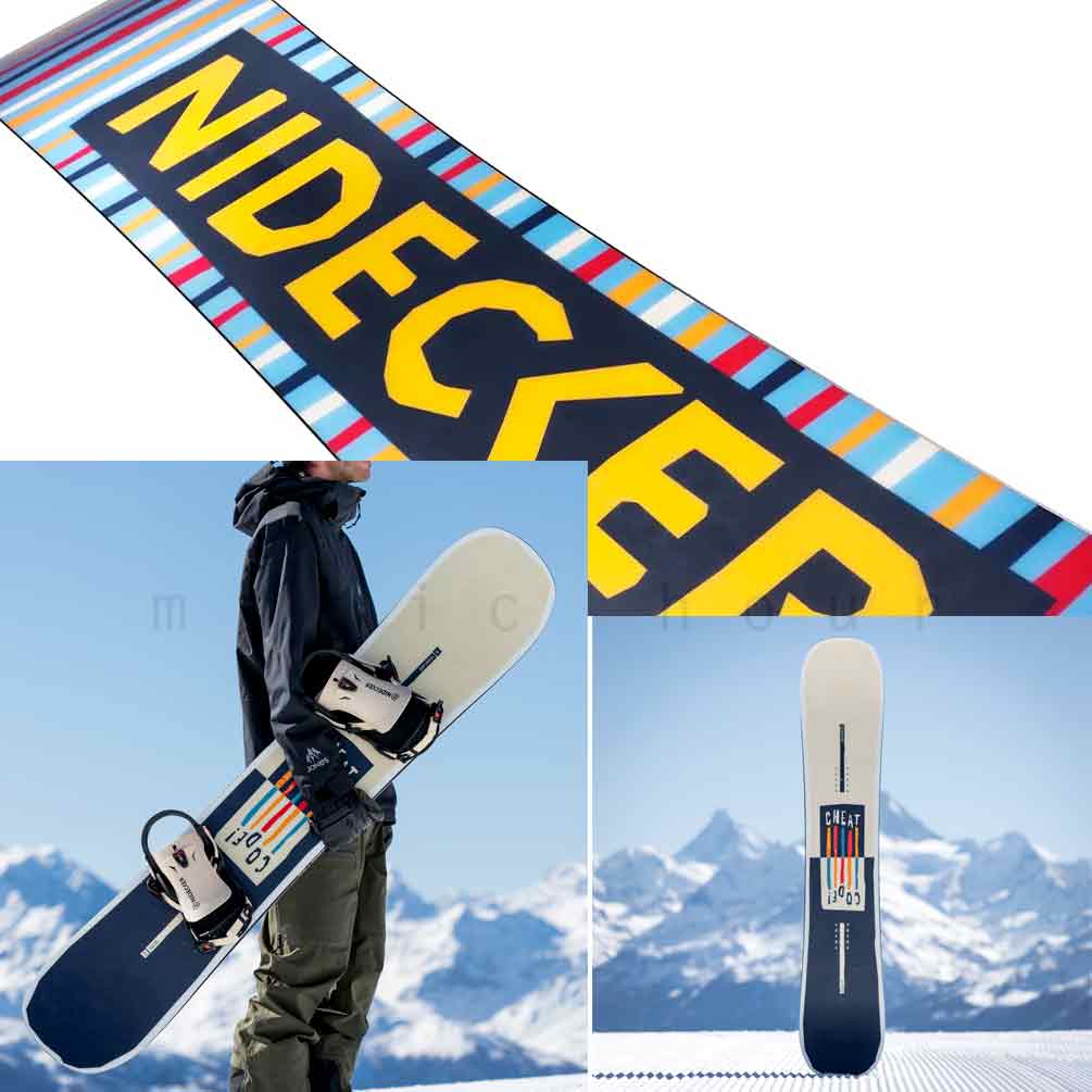 スノーボード 板 メンズ 単品 NIDECKER ナイデッカー CHEAT CODE 2026 スノボー 初心者 ハイブリッド キャンバー ボード ブランド 黒 ベージュ お洒落 BP-NDSB-26CHEAT-149 NIDECKER(ナイデッカー) 2