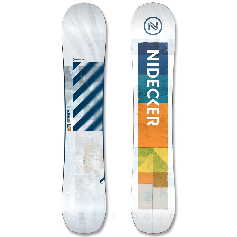 スノーボード 板 メンズ 単品 NIDECKER ナイデッカー MERC 2026 スノボー 初心者 ハイブリッド キャンバー ボード お洒落 ブランド ホワイト 白 グレー BP-NDSB-26MERC-149 NIDECKER(ナイデッカー) 5