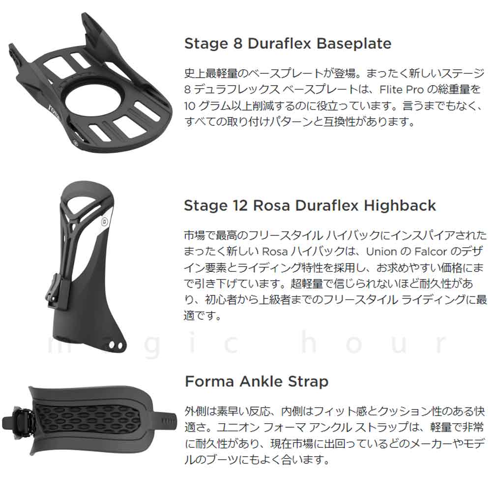 スノーボード ビンディング スノボー バインディング レディース UNION ユニオン ROSA ボード 23-24 グラトリ 黒 グリーン アクア 板と同時購入で取付無料 BP-UNBIN-24ROSA-AQUA-M UNION(ユニオン) 3