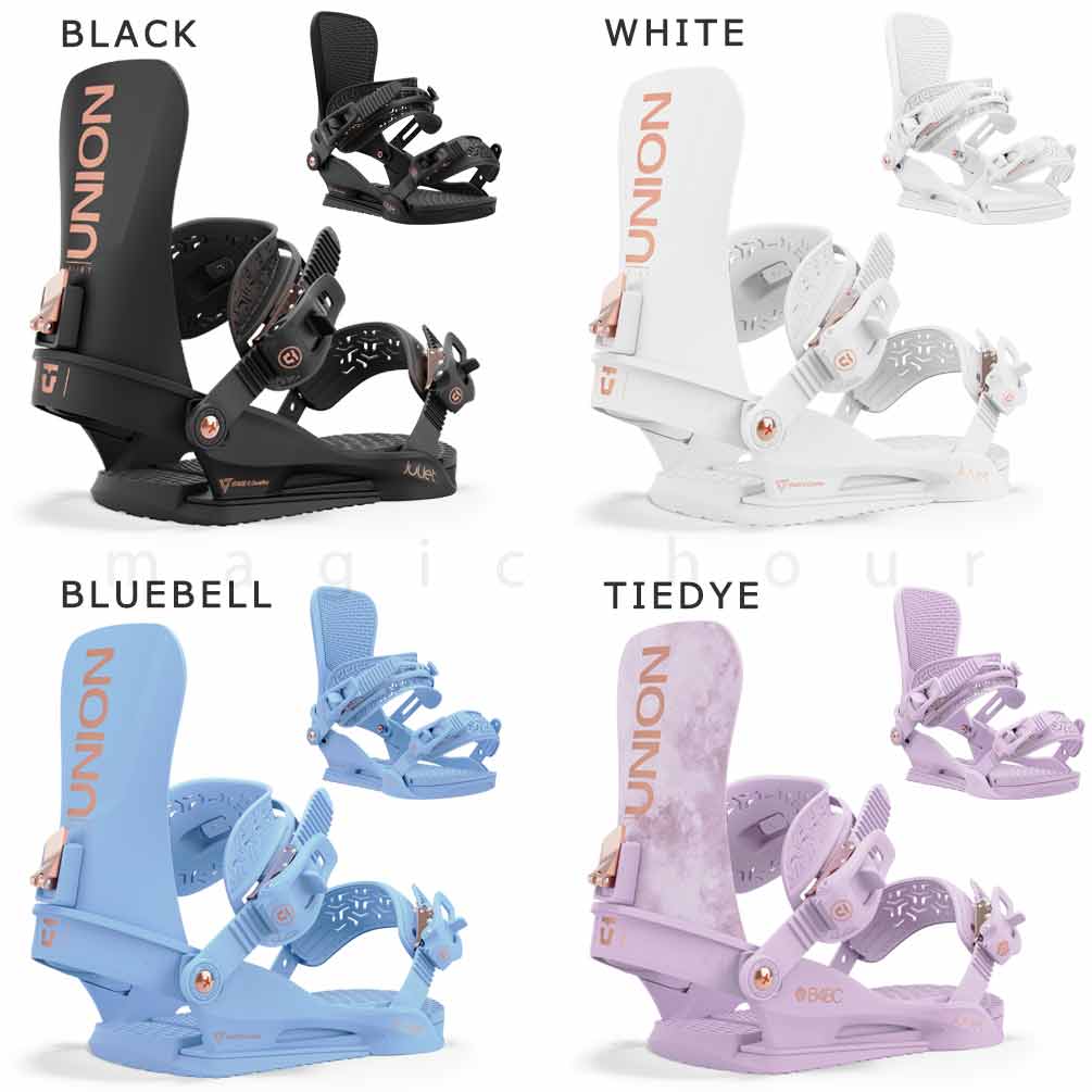スノーボード ビンディング スノボー バインディング レディース UNION ユニオン JULIET ボード 24-25 グラトリ お洒落 かわいい 板と同時購入で取付無料 BP-UNBIN-25JULIET-BLACK-M UNION(ユニオン) 5