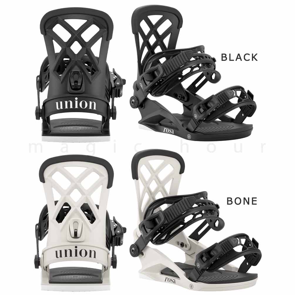 スノーボード ビンディング スノボー バインディング レディース UNION ユニオン ROSA ボード 25-26 グラトリ お洒落 かわいい 板と同時購入で取付無料 BP-UNBIN-26ROSA-BLACK-M UNION(ユニオン) 5