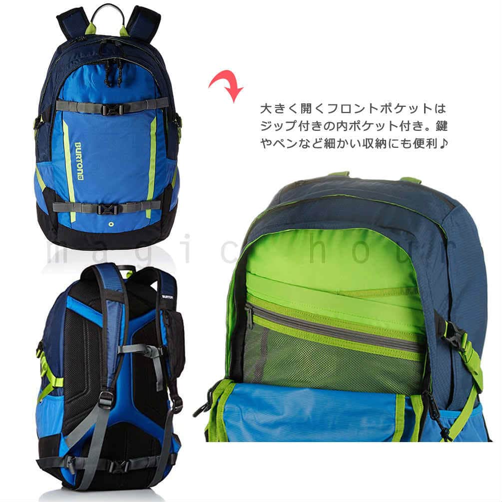 バートン BURTON リュック バックパック DAY HIKER メンズ レディース リュックサック 青 無地 お洒落 バック 登山 アウトドア 大容量 旅行 PC 収納 28L BURTON-DAYHIKER-28-SKYDIVER-28L BURTON(バートン) 1