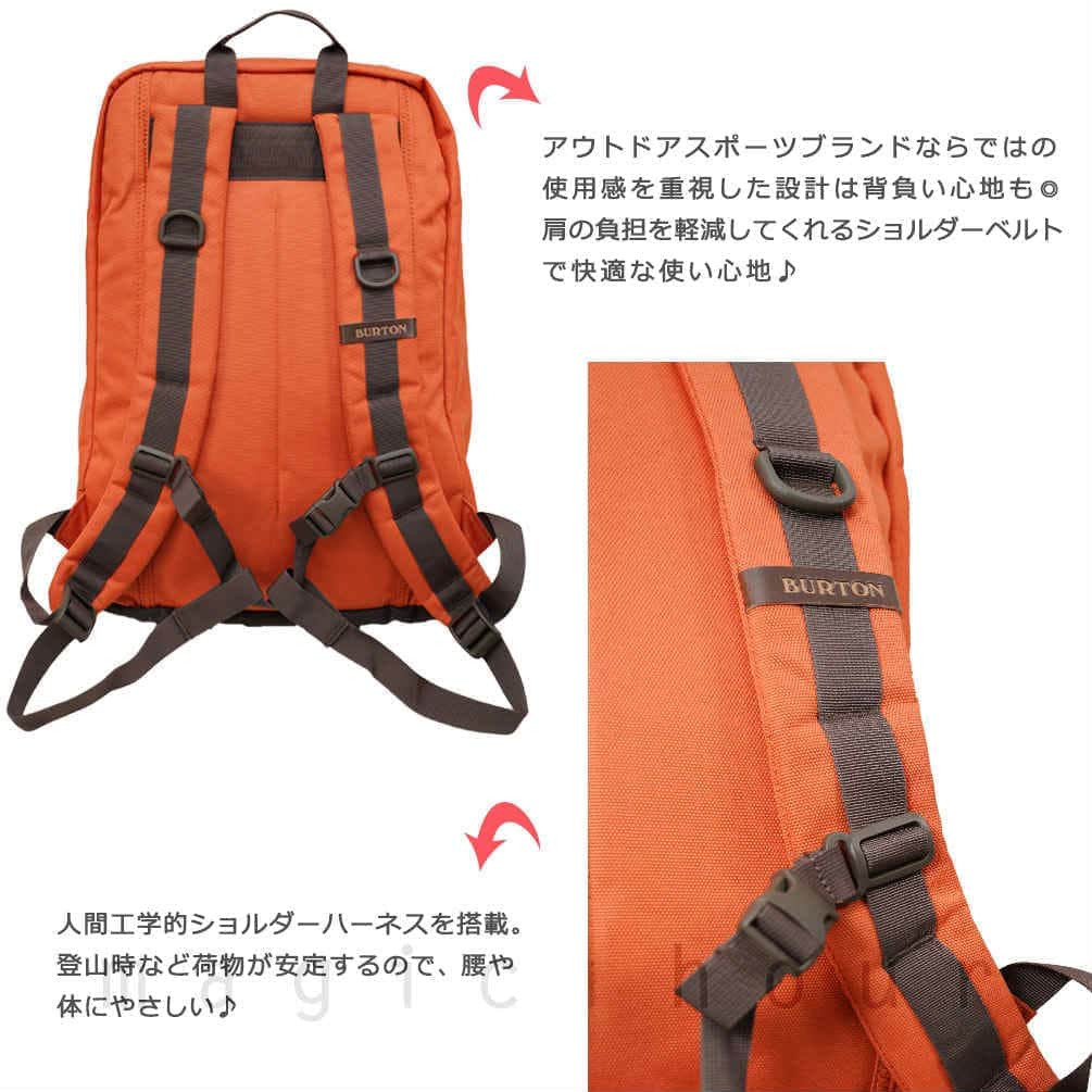 バートン BURTON リュック バックパック Big Kettle Pack 26L メンズ レディース リュックサック お洒落 バック 登山 アウトドア 大容量 旅行 PC 収納 BURTON-PACK-BIGKET-BURNTOCHRE-26L BURTON(バートン) 2