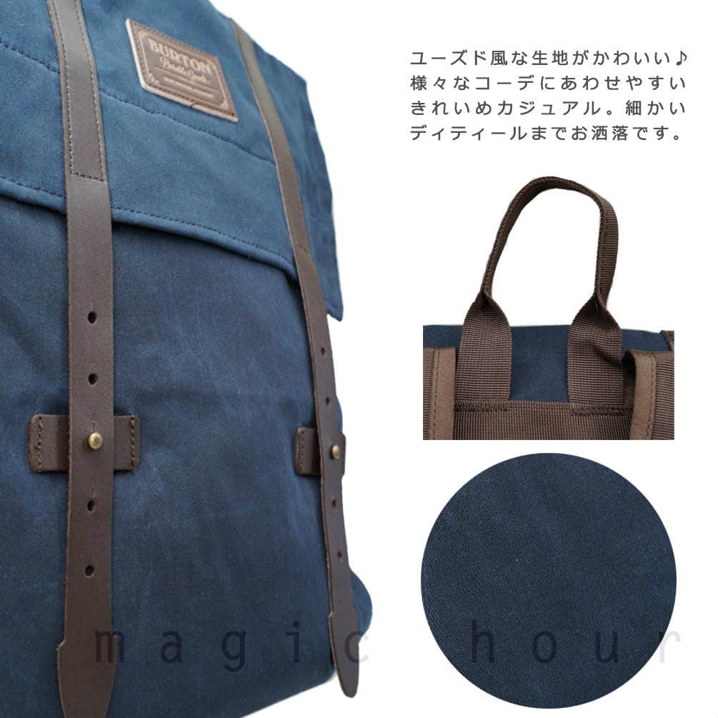 バートン BURTON リュック バック ショルダー WMS TAYLOR PACK レディース 肩掛け 無地 軽量 お洒落 バッグ レディス アウトドア コンパクト 旅行 A4 PC 13L 紺 BURTON-WMSTALOR-MIDNIGHT-13L BURTON(バートン) 3