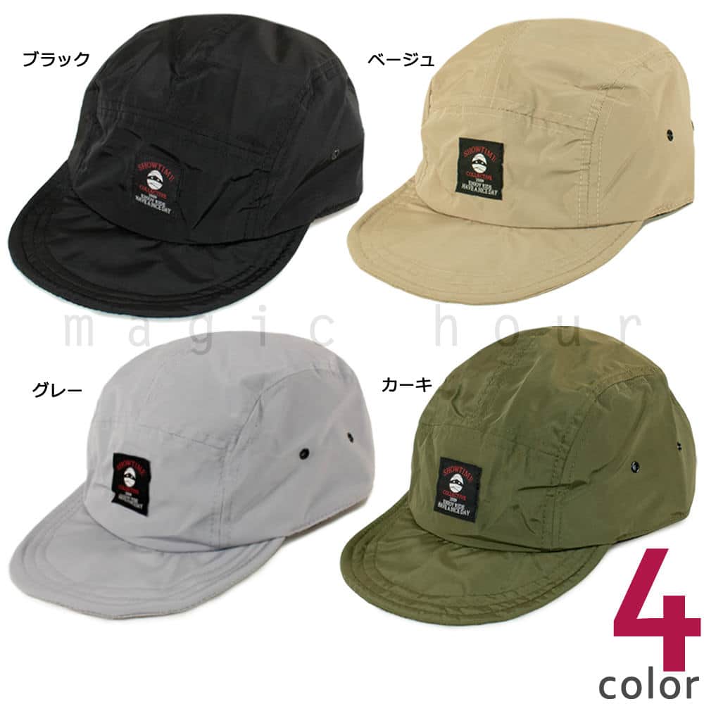 撥水 キャップ ナイロン 帽子 メンズ レディース ショウタイム 速乾 防水 軽量 アウトドア ワークキャップ  登山 トレイル ランニング スノー スノボ ブランド CAP-1703-LABEL-BGE-F SHOWTIME COLLECTIVE(ショウタイム コレクティブ) 4
