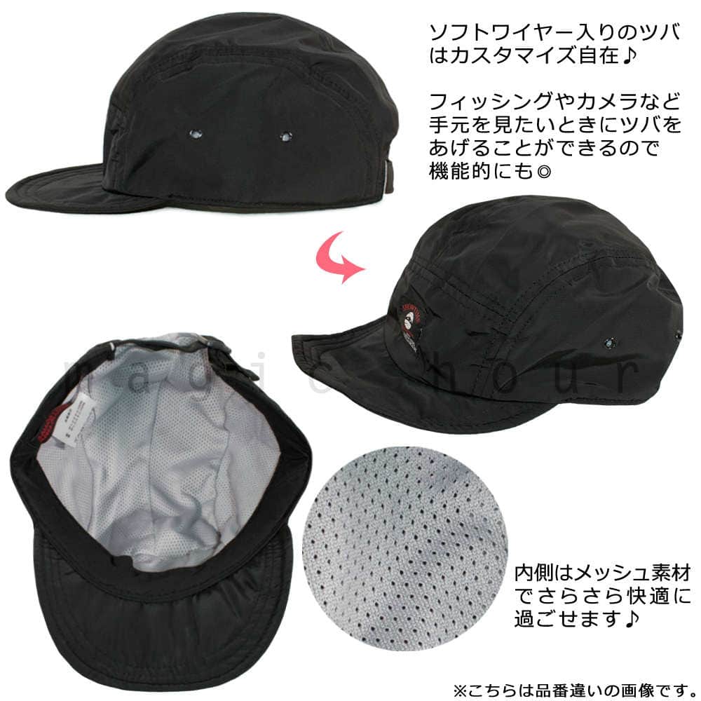 撥水 キャップ ナイロン 帽子 メンズ レディース ショウタイム 速乾 防水 軽量 アウトドア ワークキャップ  登山 トレイル ランニング スノー スノボ ブランド CAP-1704-EMB-BGE-F SHOWTIME COLLECTIVE(ショウタイム コレクティブ) 3