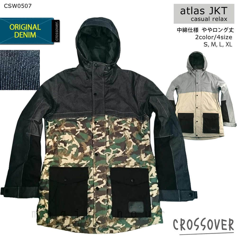 CSW0507-denimBLU-darkCAMO-L : ジャケット