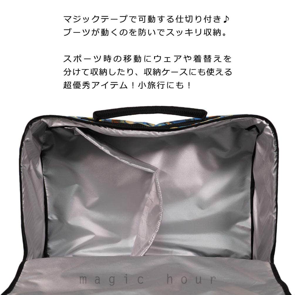 ブーツケース バッグ スキー スノボ ケース メンズ レディース 背負える ブーツコンテナー ブーツバッグ リュック お洒落 おしゃれ 柄 デ.ビー.エス DBS-B3663 DBS-B3663-FRED-F DBS(デ．ビ−．エス) 2