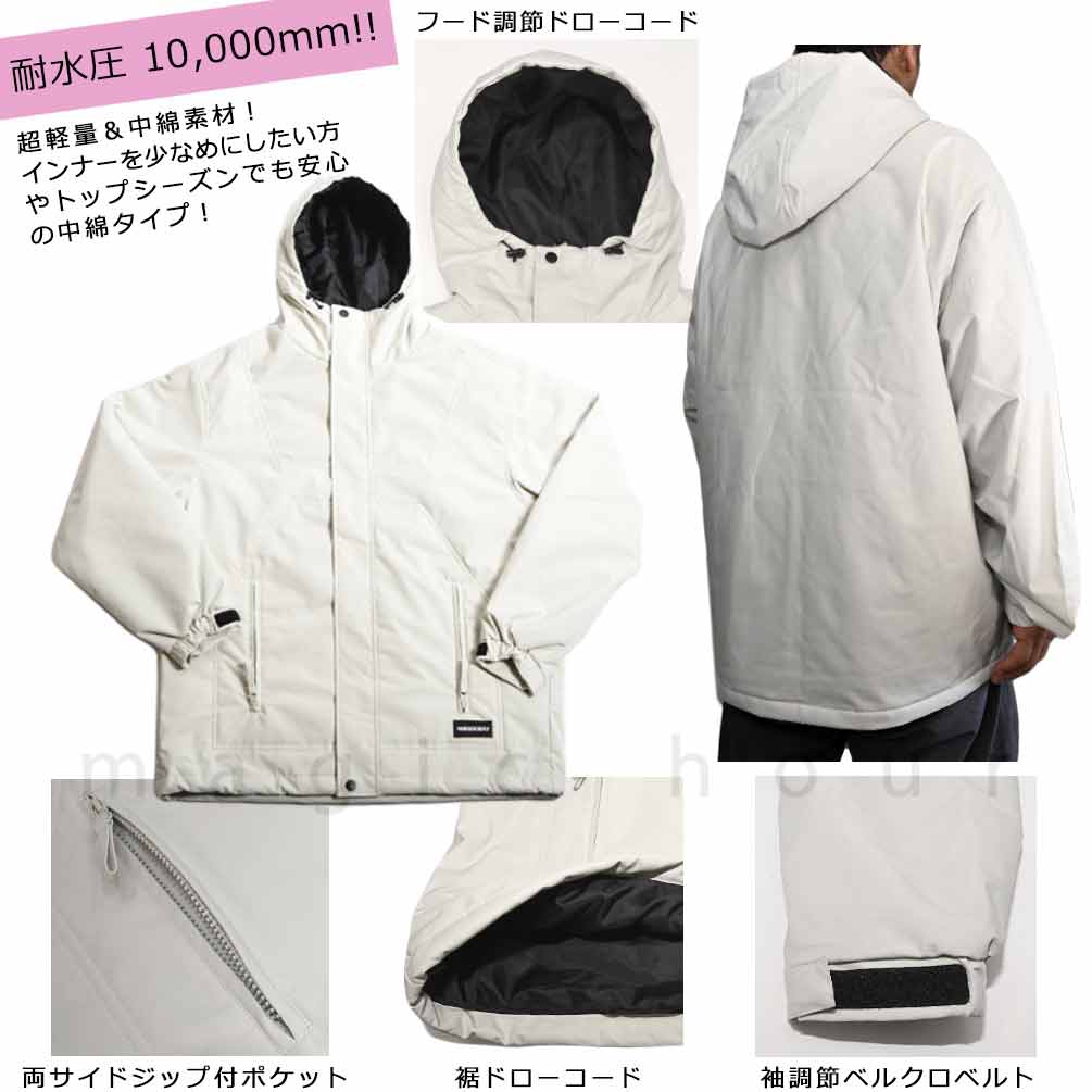 スノーボード ウエア ジャケット ボード ウェア 上 スノボー 撥水 防水 透湿 ウェア ジャケット メンズ レディース ブランド お洒落 軽量 アウター 白 黒 グレー DD-SCTJKT-DTS002-BLK-L THE SOCIETY 1