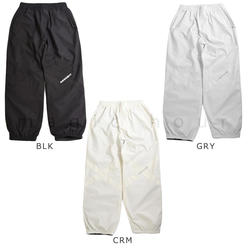 スノーボード ウエア パンツ ボード ウェア 下 スノボー 撥水 防水 透湿 ウェア ストレート ワイド ジョガー メンズ レディース ブランド お洒落 白 黒 グレー DD-SCTPT-DTS004-BLK-L THE SOCIETY 5