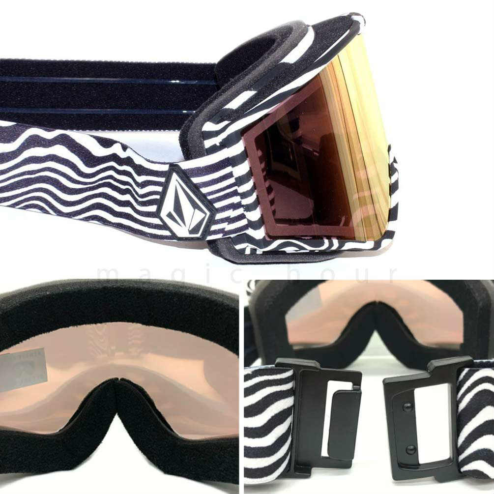 スノーボード スノボー ゴーグル ボルコム エレクトリック ELECTRIC VOLCOM KLEVELAND メンズ レディース スノーゴーグル アジアンフィット ミラー くもり止め EG7519601-GLDCRM-BLGC ELECTRIC(エレクトリック) 1