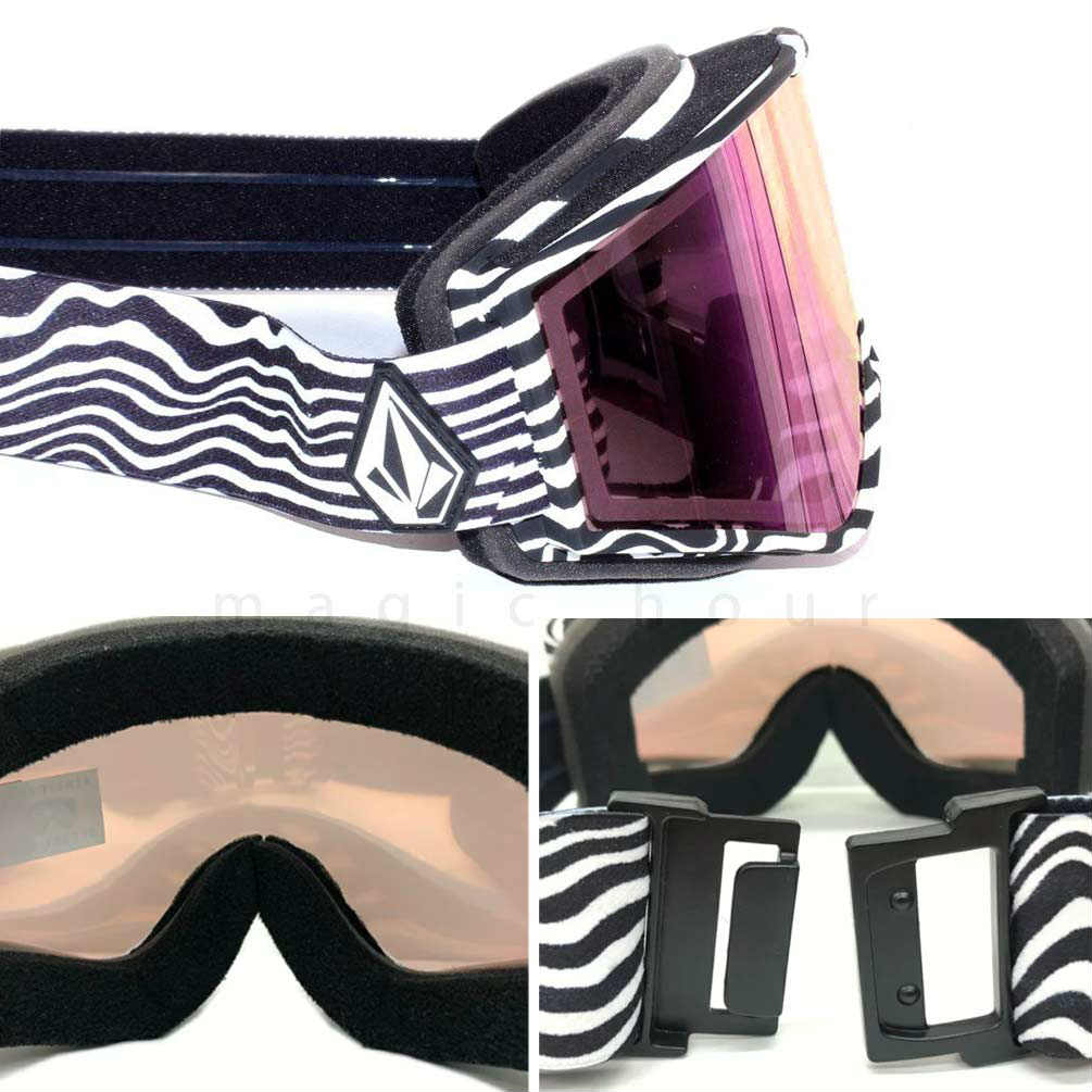 スノーボード スノボー ゴーグル ボルコム エレクトリック ELECTRIC VOLCOM KLEVELAND メンズ レディース スノーゴーグル アジアンフィット ミラー くもり止め EG7519601-PNKCRM-BRPC ELECTRIC(エレクトリック) 1