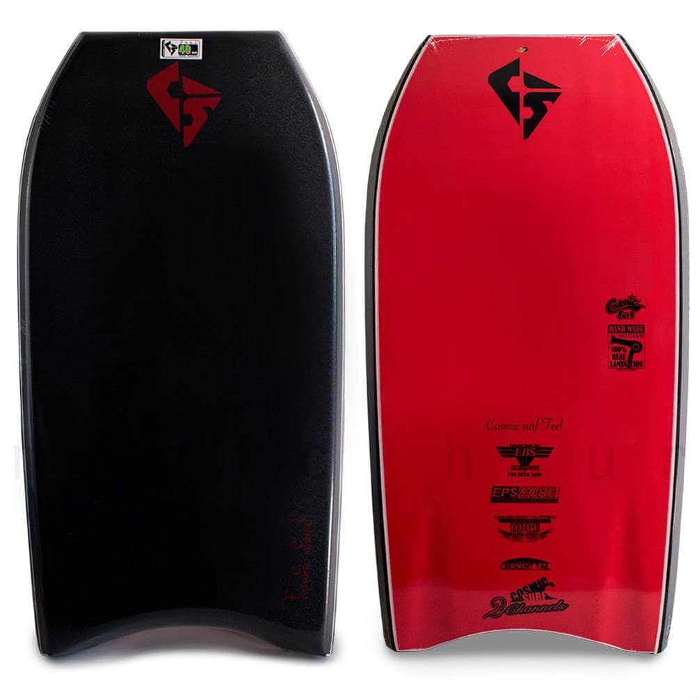 メンズ ボディボード 3点 セット 40インチ 42インチ COSMIC SURF コスミックサーフ ボディーボード ニットケース リーシュ フィン ソックス FEEL-MSET3-BLK FEEL-MSET3-BLK-BLK-40 COSMIC SURF(コスミックサーフ) 1