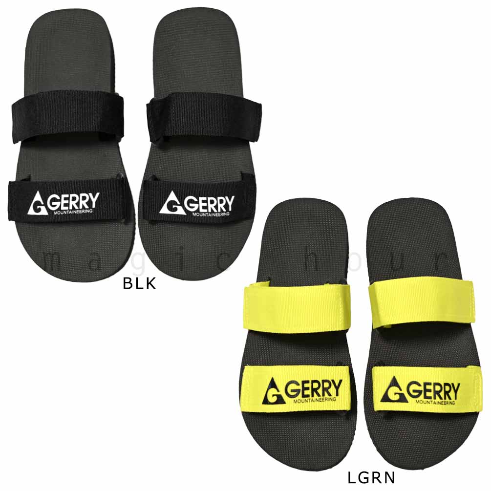 子供 ビーチサンダル スポーツ サンダル キッズ ジュニア GERRY 定番 お洒落 かっこいい ブランド ビーサン 男の子 女の子 プール 水泳 ブラック グリーン GR-232503-MRSNDAL-BLK-20 GERRY(ジェリー) 3