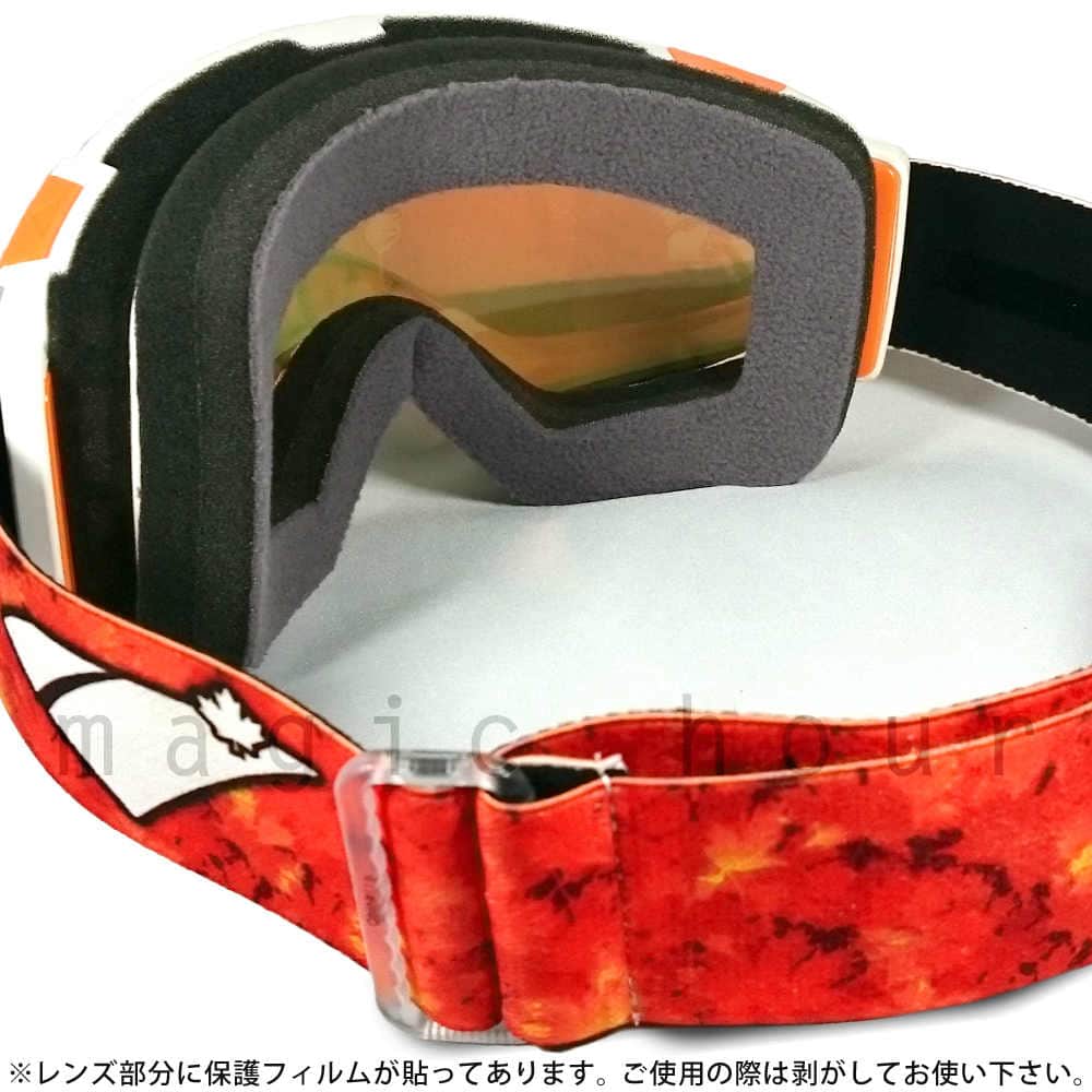 スノーゴーグル スノーボード スキー ゴーグル メンズ レディース スノボ ミラー ダブルレンズ くもり止め IS EYEWEAR アイエス アイウェアー CREW ホワイト 白 ISCRW-CANADACAMO  2