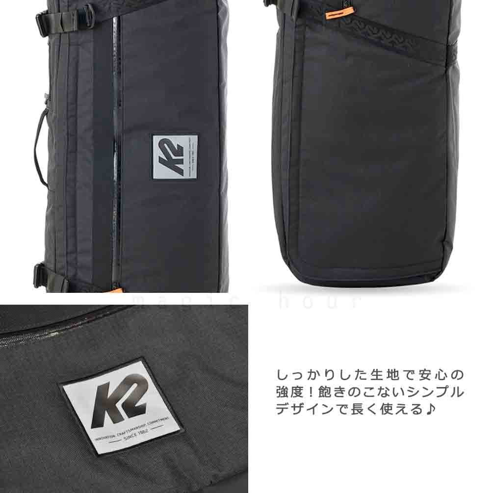 スノーボード ボードケース スノボ ブランド K2 オールインワン バッグ メンズ レディース ショルダー  防水 バック 158 168cm 板 ウェア ブーツ 収納 ケース K2-PDBG-B201200201-BLK-158 K2(ケーツー) 2