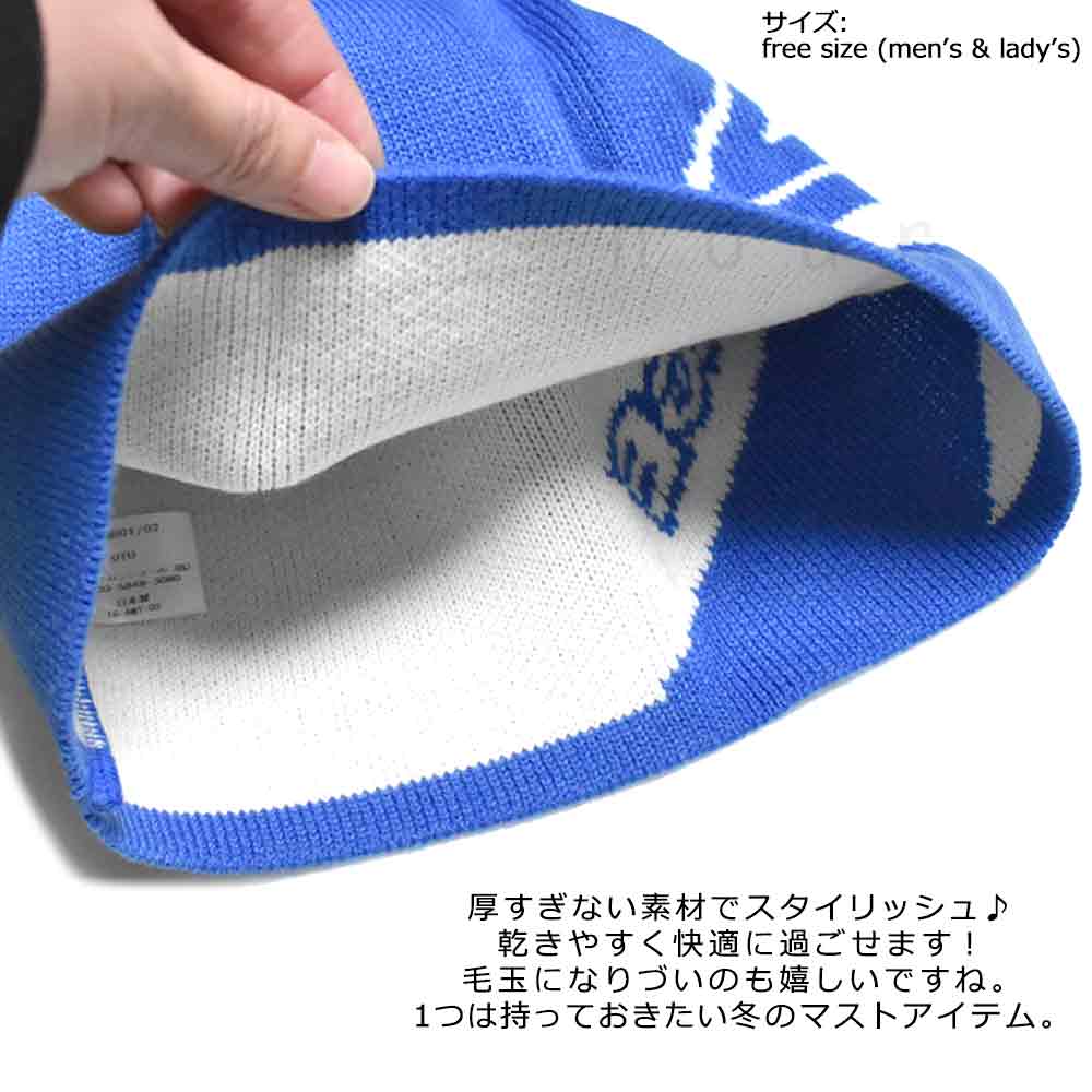 送料無料 LANGE ラング ビーニー スキー スノーボード 帽子 ニット帽 スノボ ブランド ニットキャップ メンズ レディー ス ロゴ 無地 スキー ホワイト ブルー U-LLHJB-01BLUE-F LANGE(ラング) 2