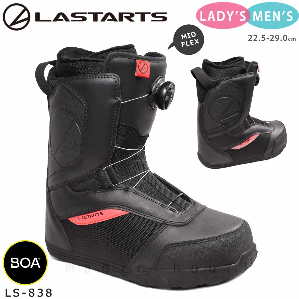 LS-838-BOA-BKRED-225 : スノーボードブーツ