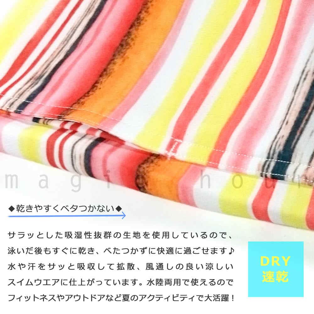 サーフパンツ メンズ 水着 海水パンツ 海パン インナー付き 柄 サーフトランクス 水陸両用 おしゃれ みずぎ サーフィン 海水浴 プール サポーター付き 青 白 MH-MZS17-01B-ORG-L  1