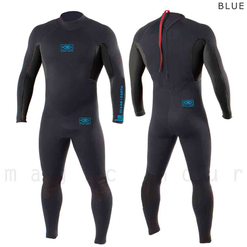 ウェットスーツ 3mm 2mm メンズ フルスーツ ウエットスーツ オーシャンアンドアース OCEAN&EARTH サーフィン ダイビング シュノーケル SUP シュノーケリング 黒 OE-SMWE14-BLUE-2XL OCEAN&EARTH(オーシャンアンドアース) 4