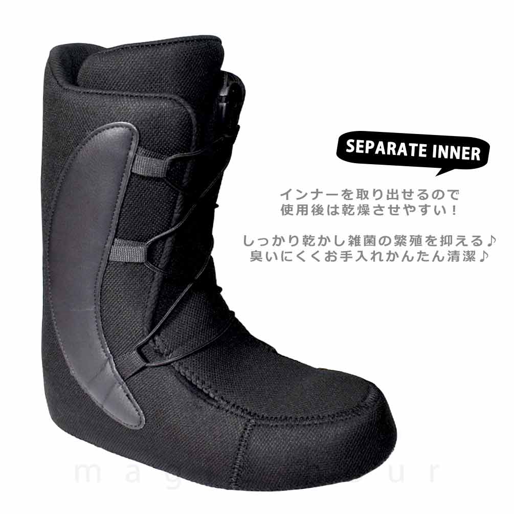 スノーボード ブーツ メンズ レディース ROUZE ラウズ オプティマ OPTIMA ダイヤル ダイアル式 24-25 ソフトフレックス 23cm - 28.5cm 黒 ブラック 女性 男性 OPTIMA-RZ222Q-BLACK-23 ROUZE(ラウズ) 4