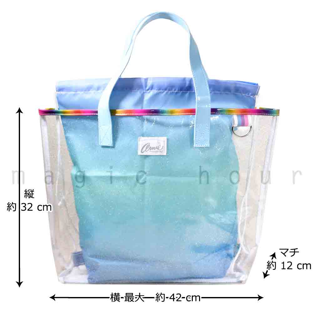プールバッグ 女の子 キッズ ジュニア 子供 ショルダー ブランド スイムバッグ ビーチバッグ 水泳 トート ビニールバッグ ナップザック 大人 ピンク ブルー PALMER-223402-BAG-BLUE-F アーノルドパーマー 2