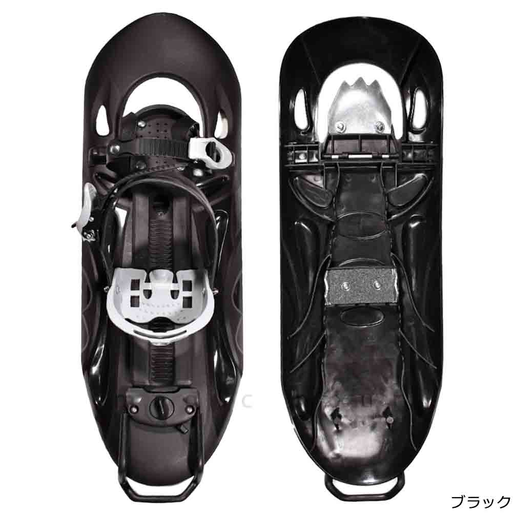 スノーシュー かんじき メンズ レディース 26インチ アイゼン スキー ハイキング トレイル KIZAKI キザキ バックル式 ベルト フリーサイズ ジュニア 雪山 黒 SNSW-ACE01N-BLACK-F  4